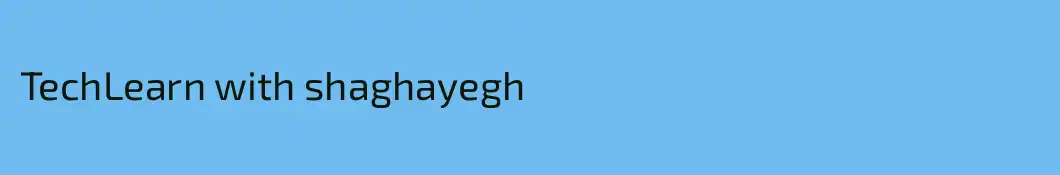 TechLearn with shaghayegh